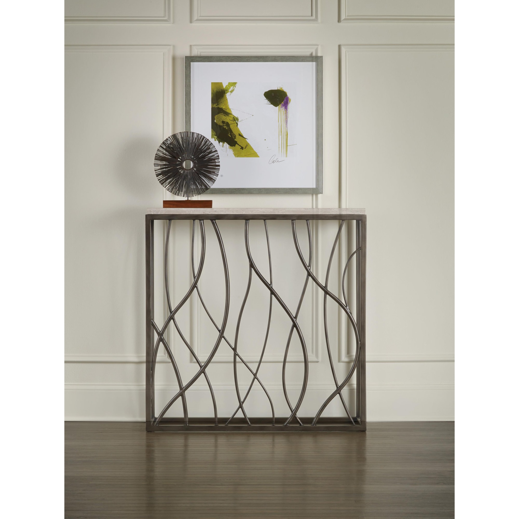 Hooker Furniture Living Room Accents 537385001 Contemporary Thin Metal
